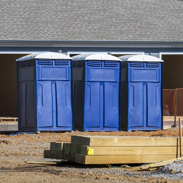 can i customize the exterior of the porta potties with my event logo or branding in Benzonia